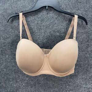 Wacoal Bra Size 36G Red Carpet Convertible Strapless Contour Sand Tan 854119 EUC